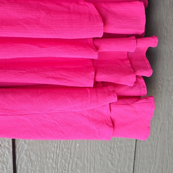 Torrid Coral Pink Tiered Minincrinkle gauze Skirt 3x - Picture 6 of 10